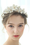 White Fairy Pearl Flower Bridal Headpiece