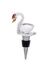 Red Swan Shaped Transparent Wine bottle Stopper