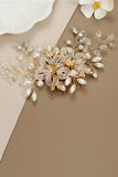 Flower Crystal Pearl Rhinestone Wedding Hair Clip