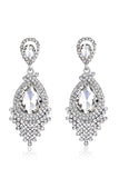 Bride's Alloy Rhinestone Tear Drop Shaped Champagne Earrings (1pair )