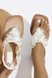 Comfortable White Ankle Strap Womens Flat Sandal