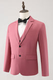 Coral Notched Lapel 3 Piece Single Breasted Men's Formal Suits