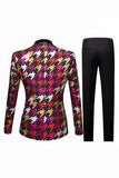 Purple Colorful Shawl Lapel 2 Piece Men's Formal Suits