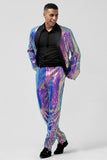 Sparkly Purple Sequins Shawl Lapel 2 Pieces Men's Formal Suits