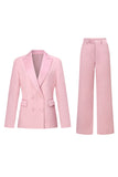 Blush Double Breasted 2 Piece Women's Suits