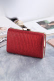 Simple Red Square Clutch Bag