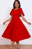 Fashion Elegant Socialite Banquet Party Big Skewer Dress Poncho Dress