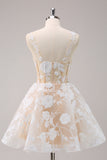 Sparkly Light Blue A Line Spaghetti Straps Corset Long Homecoming Dress