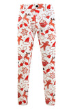 White Printed 3-Piece Christmas Men Suit