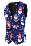 Navy Santa Claus 3-Piece Men's Suit for Christmas