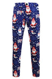 Navy Santa Claus 3-Piece Men's Suit for Christmas