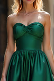 Elegant Dark Green Sweetheart Long A Line Formal Dress