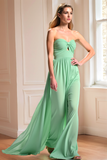 Mint A Line Sweetheart Chiffon Bridesmaid Dress