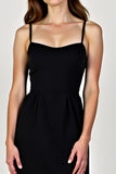 Spaghetti Straps Sheath Short Length Little Black Dress