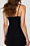 Spaghetti Straps Sheath Short Length Little Black Dress