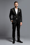 Black Notched Lapel Single Breasted 2 Pieces Men's Prom Suits