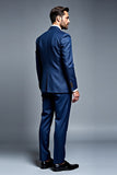 Royal Blue Single Breasted 2 Pieces Notched lapel Men's Prom Suits