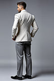 Ivory Single Breasted Notched lapel 3 Pieces Men's Prom Suits