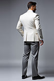 Ivory Single Breasted Notched lapel 3 Pieces Men's Prom Suits