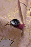 Rose Gold Single Breasted Notched Lapel Printed Men's Formal Blazer