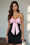 Black Bodycon Sweetheart Short Cocktail Dress