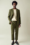 Dark Green Notched Lapel 2 Piece Men Homecoming Suits