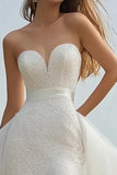 Ivory Sweetheart Bodycon Short Graduation Dress with Cape