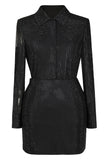 Sparkly Black 2-Piece Beaded Women Formal Suits