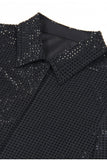 Sparkly Black 2-Piece Beaded Women Formal Suits