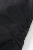Black 2 Piece Notched Lapel Women Formal Suits with Feather