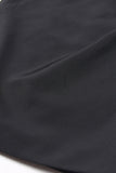 Black 2 Piece Notched Lapel Women Formal Suits with Feather