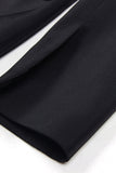 Sparkly Black Peak Lapel Single Breasted Women Formal Blazer with Rhinestones