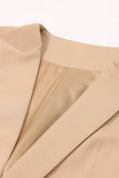 White Peak Lapel Sleeveless Satin Women Formal Blazer