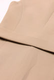 White Peak Lapel Sleeveless Satin Women Formal Blazer