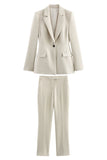 Black Single Breasted 2-Piece Notched Lapel Women Formal Suits