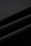 Notched Lapel Slim Fit One Button Black Men's Formal Blazer