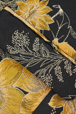 Black Flower Printed Notched Lapel Men's Formal Blazer