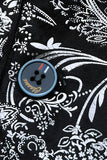 Black Golden Jacquard Shawl Lapel One Button Men's Tuxedo Blazer