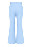 Blue 2 Piece Satin Peak Lapel Formal Suits with Sash