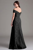 Off The Shoulder Sage Green Floral A-Line Long Choir Dress