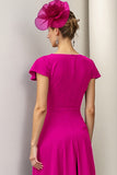 Sparkly Burgundy Floral A Line Long Mother Of The Bride Dress with Beading