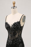 Sparkly Sequins Dark Green Bodycon Backless Corset Homecoming Dress