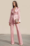 Dusty Rose 2 Piece Notched Lapel Work Suits