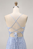 Sparkly Sequins Corset Grey Blue Bodycon Short Homecoming Dress