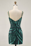 Sparkly Royal Blue Strapless Sequins Tight Short Homecoming Dress