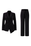 Fuchsia Peak Lapel 2-piece Women Suits with Buttons