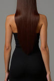 Black Sheath V Neck Long Formal Dress with Lace