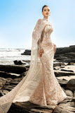 Sparkly Off The Shoulder Champagne Mermaid Beaded Corset Long Formal Dress