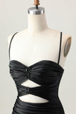 Dark Khaki Ruched Cut-Out Tight Mini Homecoming Dress with Lace Up Back