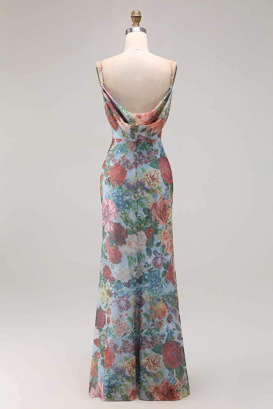 floral bridesmaid dresses australia Amoris T718 Floral Print Long Formal Evening Prom Dress main image 0